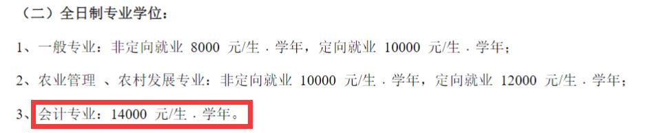 2025MPAcc学费：江西农业大学2025年MPAcc硕士研究生学费